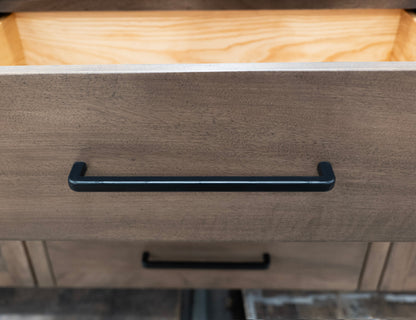3 Drawer 2 Door Console - Chocolate Brown