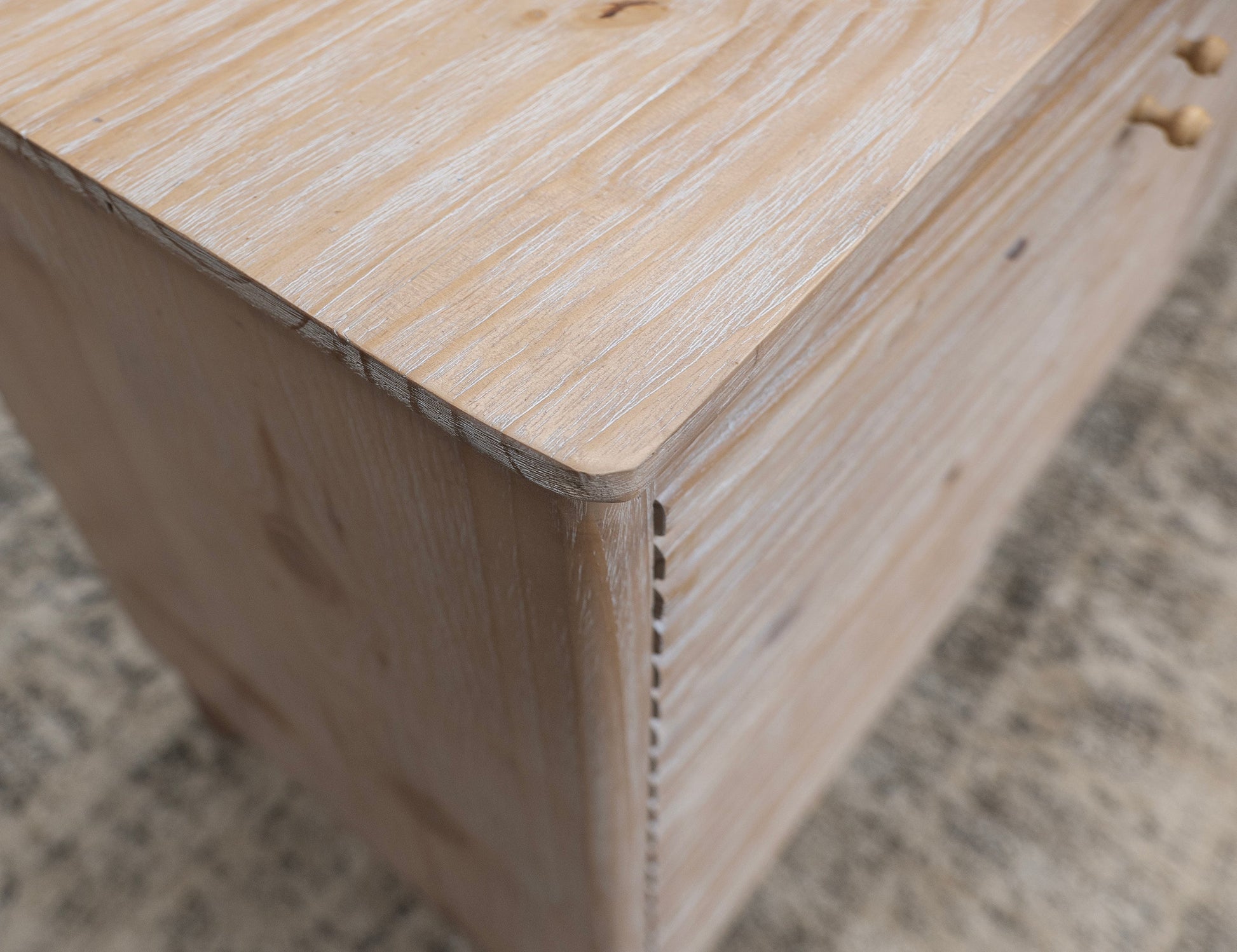 3 Drawer 2 Door Console - Hazelnut