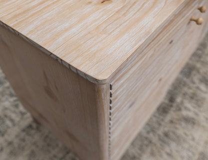 3 Drawer 2 Door Console - Hazelnut
