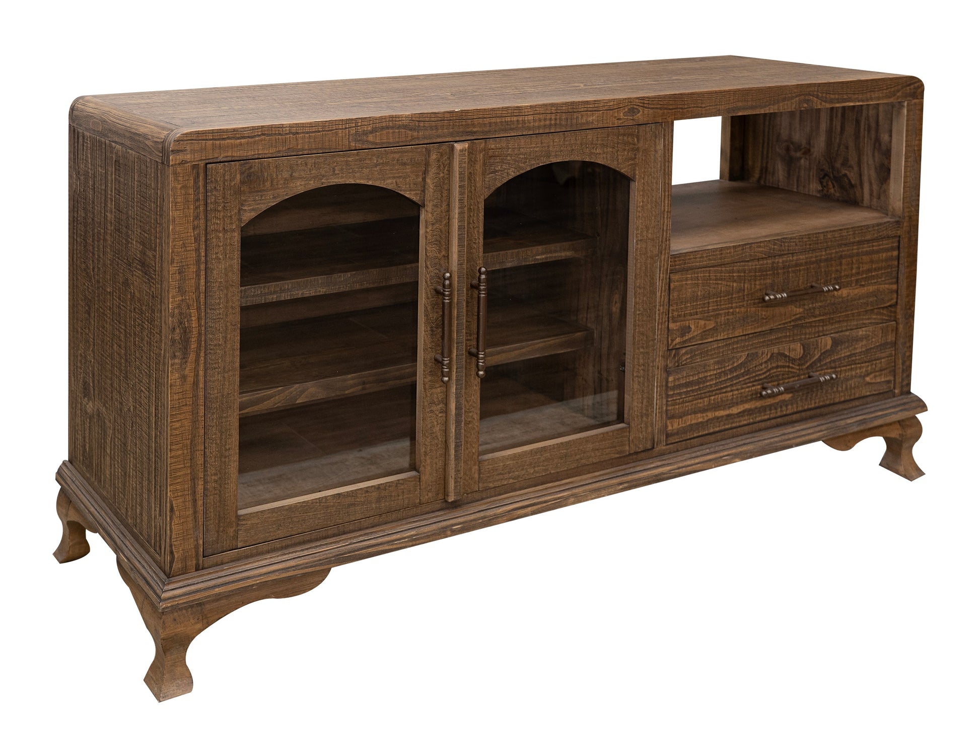 2 Door 2 Drawer Console - Caramel