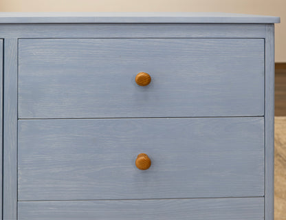 3 Drawer 2 Door Console - Pastel Blue