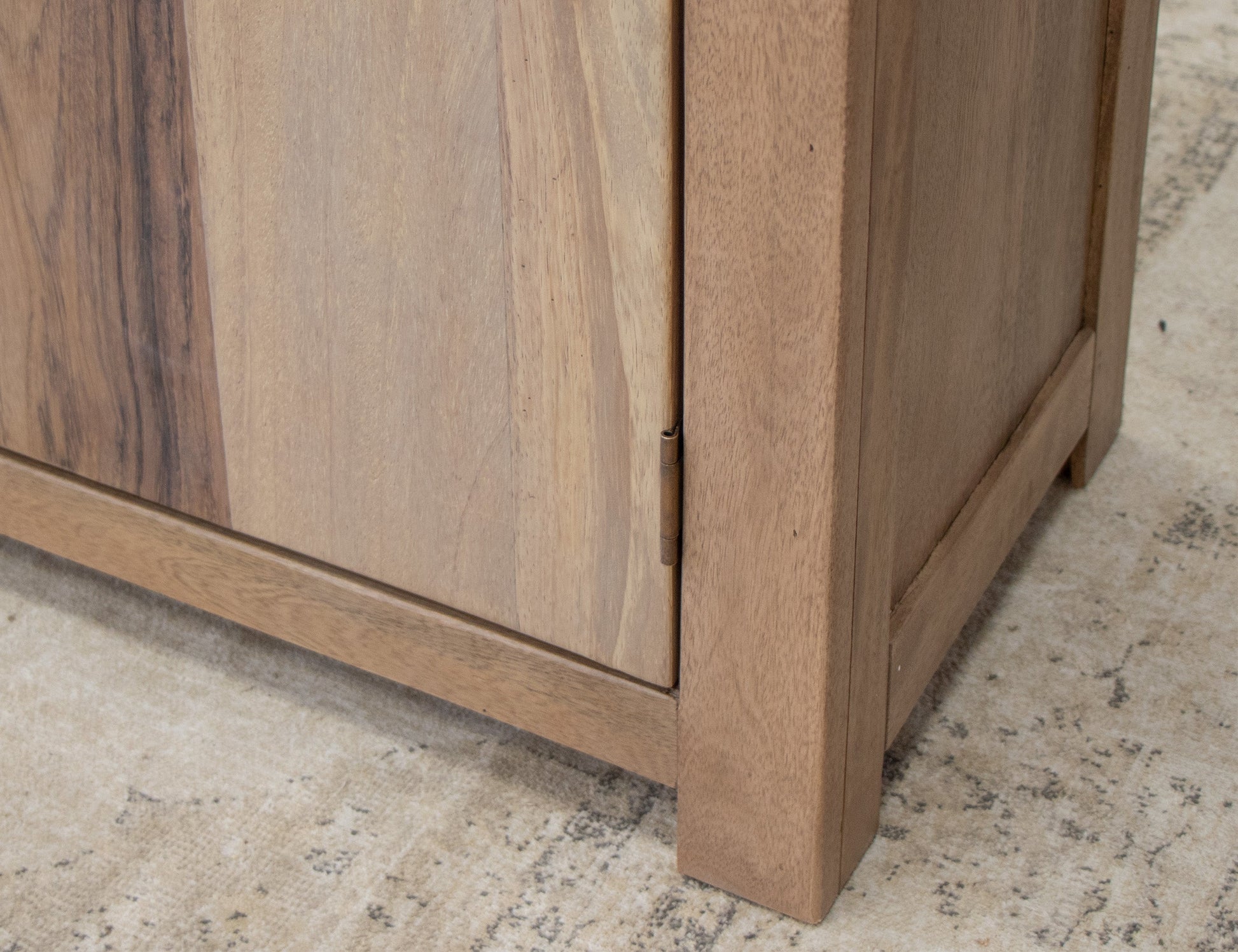2 Door Fireplace TV Stand - Brown Cappuccino