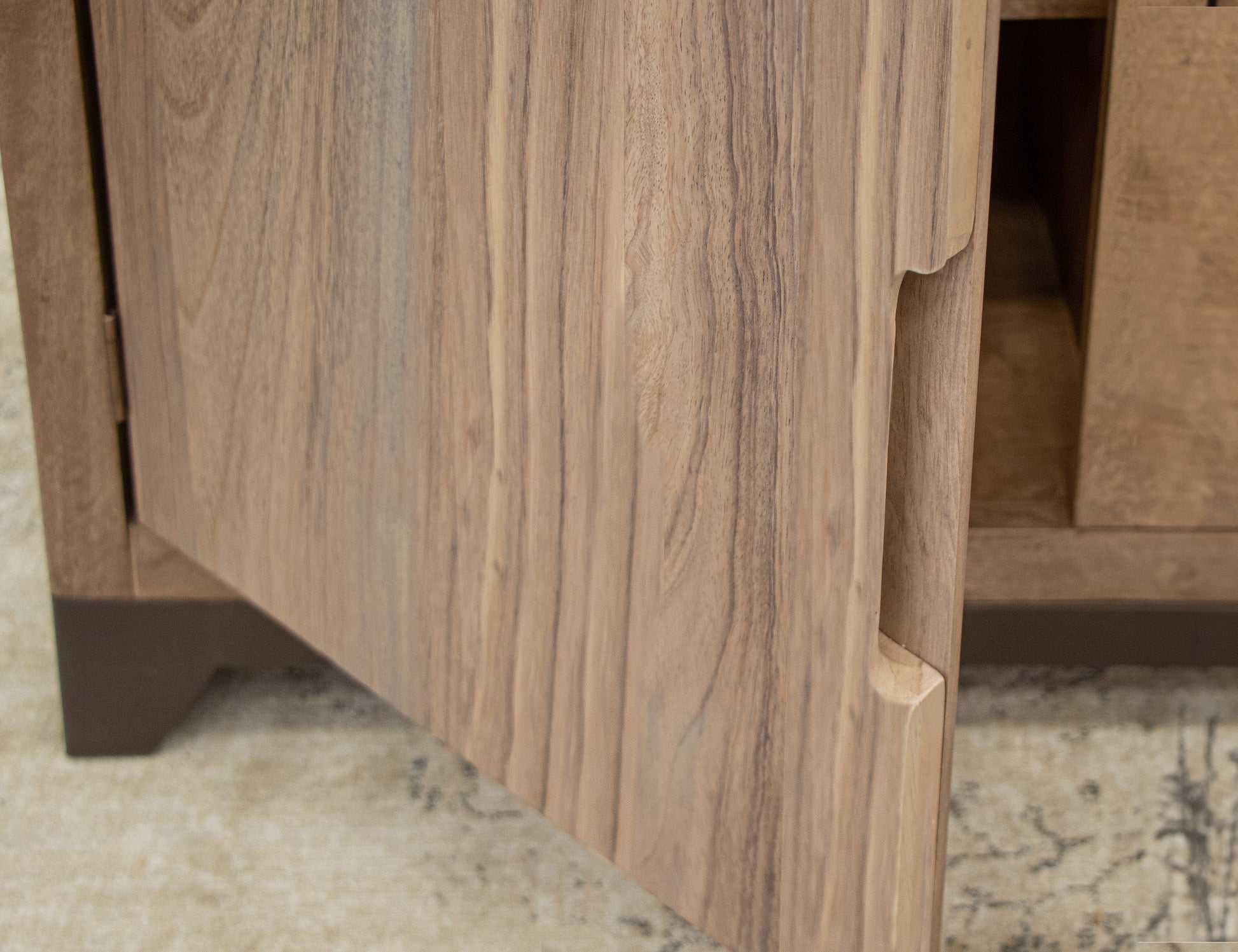 2 Door Fireplace TV Stand - Brown Cappuccino