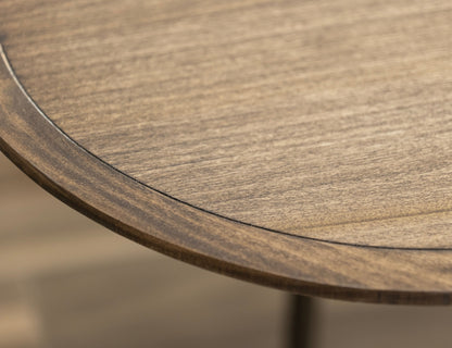 Metal Base End Table - Coyote Brown