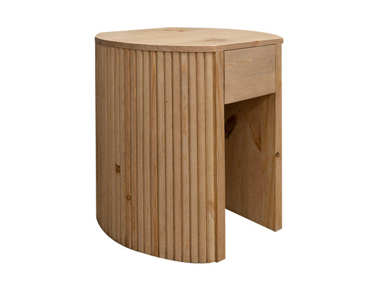 1 Drawer Chairside Table - Hazelnut