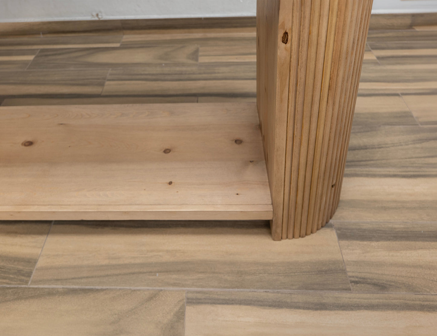 1 Shelf Sofa Table - Hazelnut