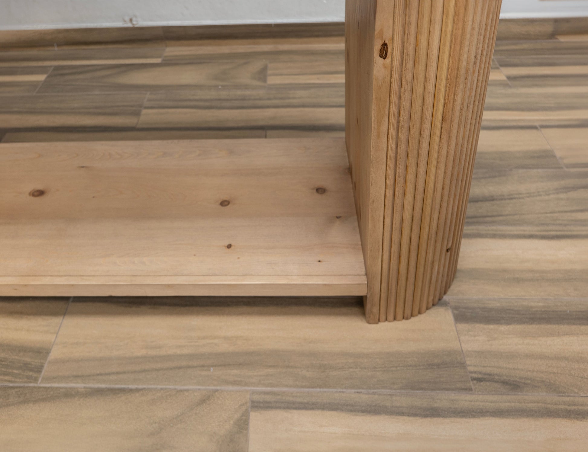 1 Shelf Sofa Table - Hazelnut