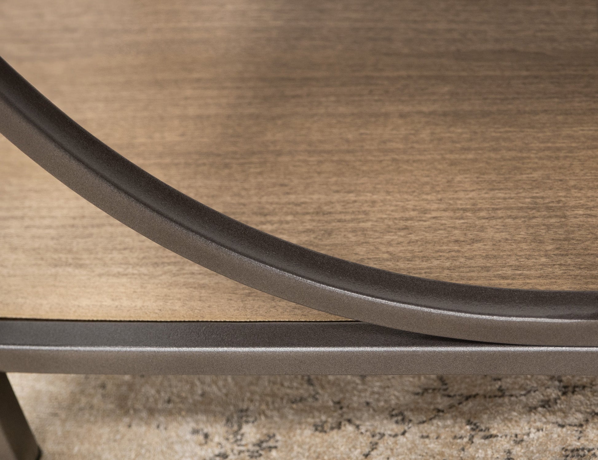 Metal Frame End Table - Peanut
