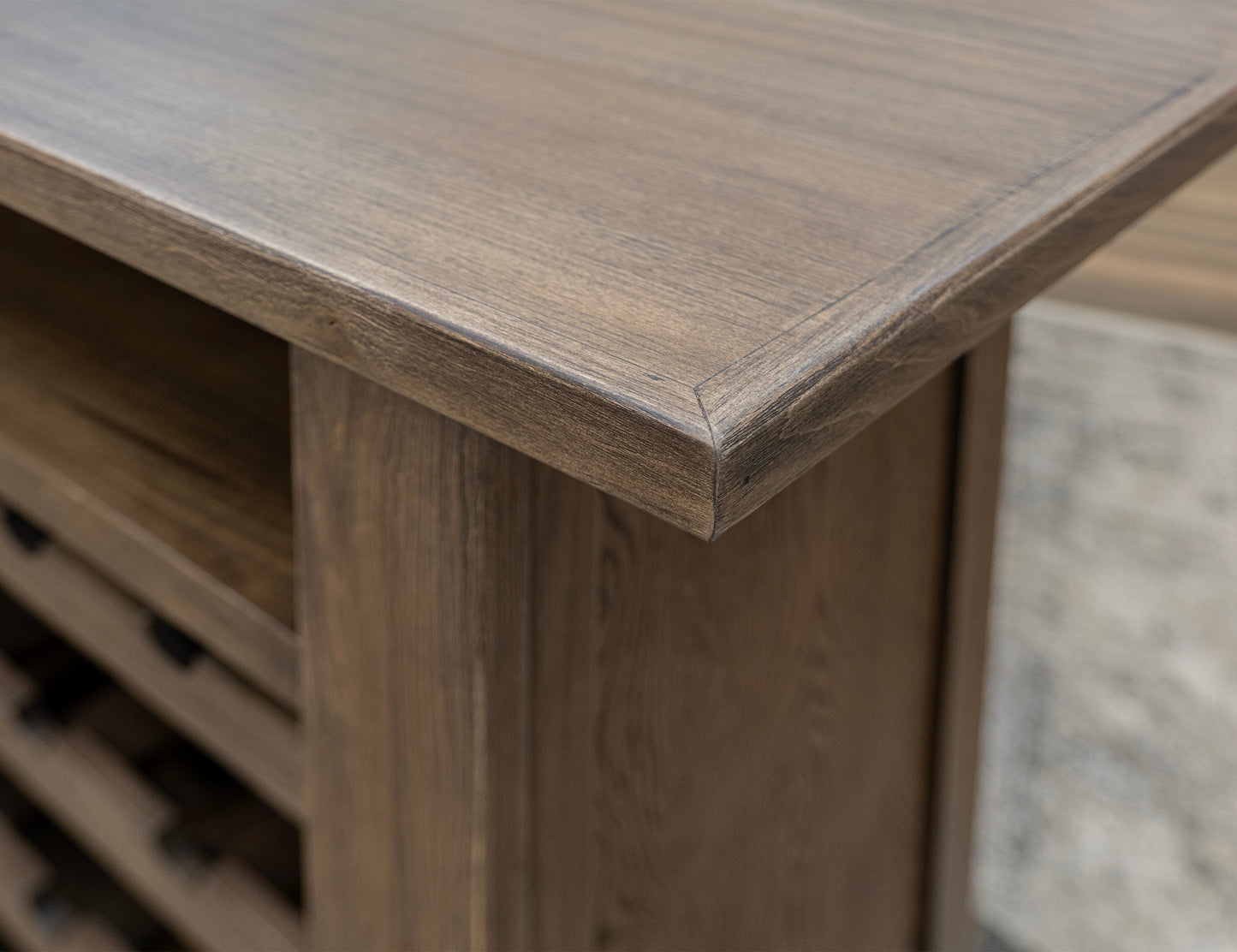 2 Drawer Bar - Walnut Brown