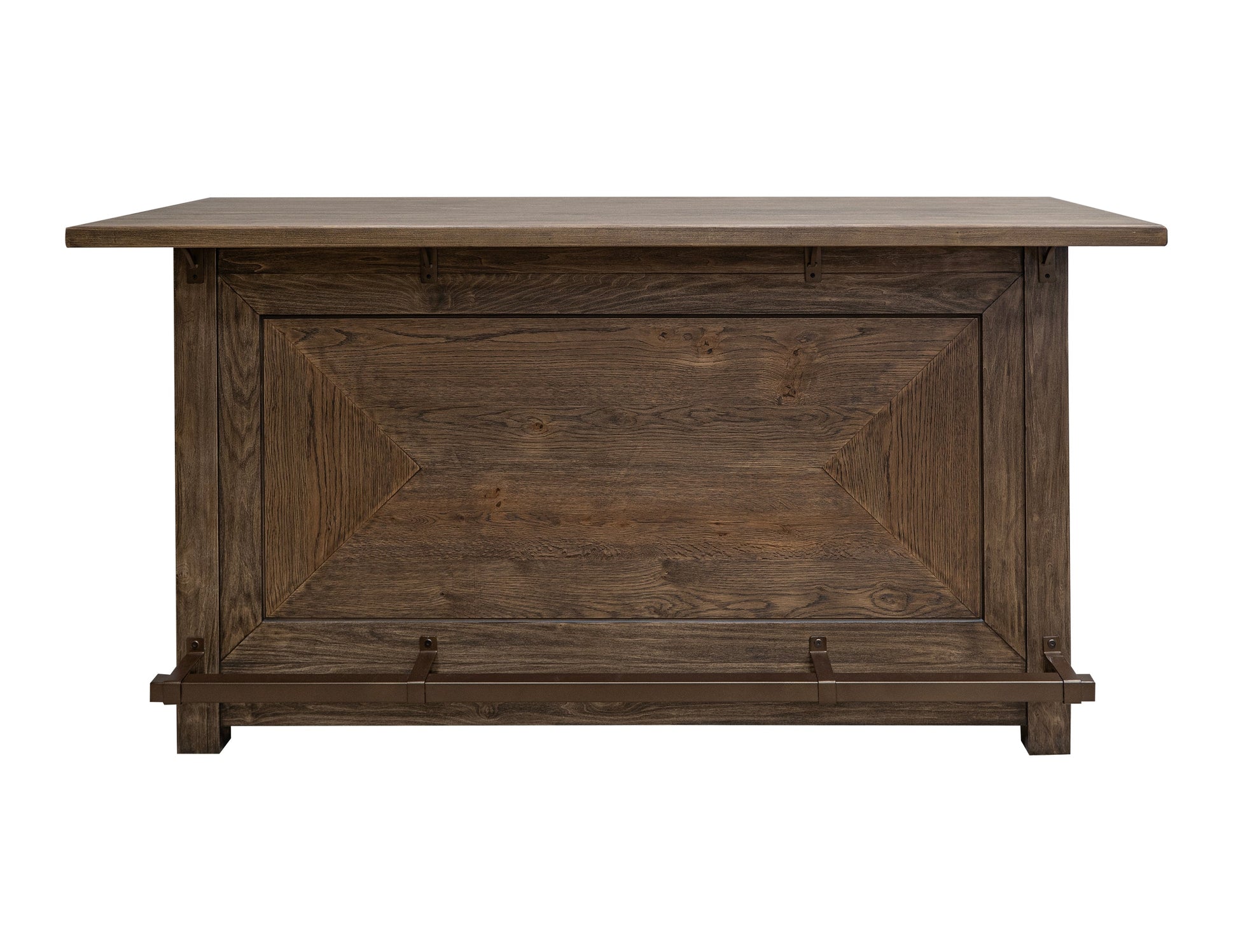 2 Drawer Bar - Walnut Brown