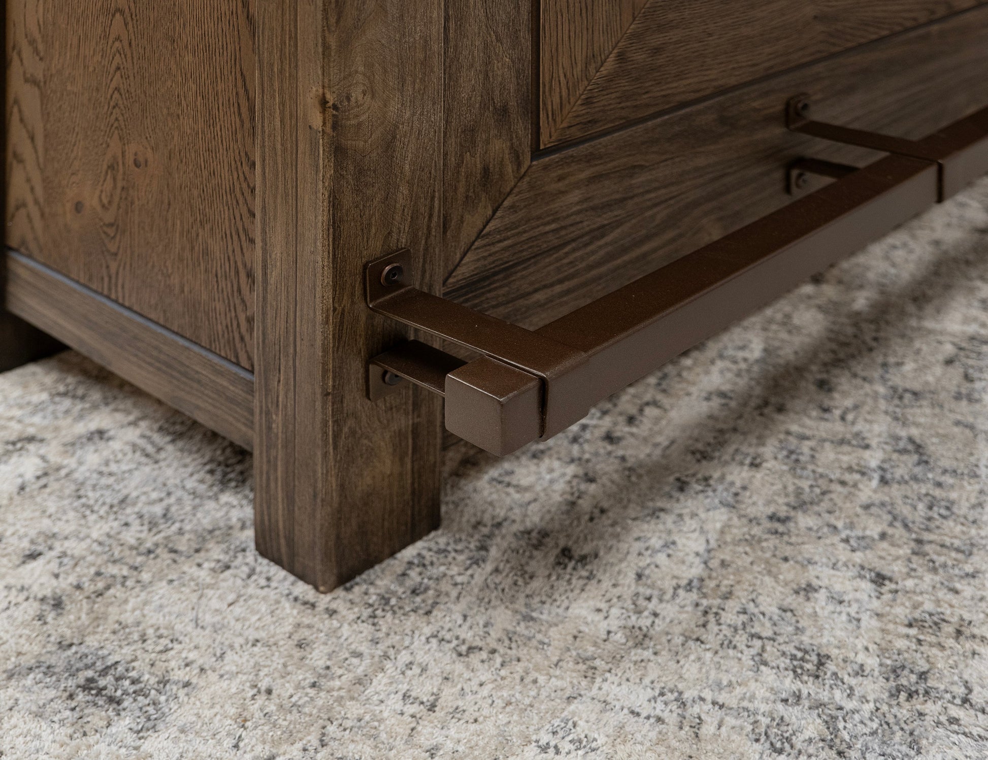 2 Drawer Bar - Walnut Brown