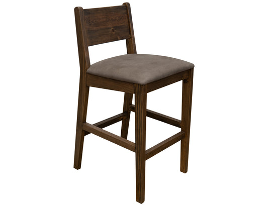 Upholstered Seat 30" Barstool - Walnut Brown