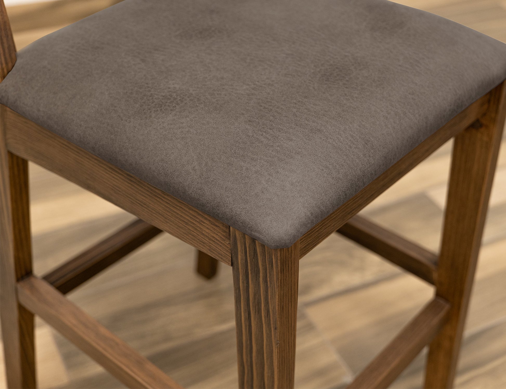Upholstered Seat 30" Barstool - Walnut Brown