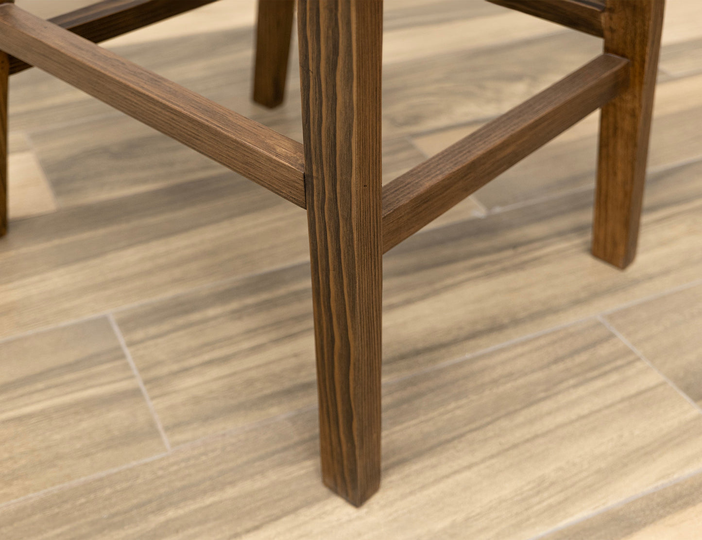 Upholstered Seat 30" Barstool - Walnut Brown