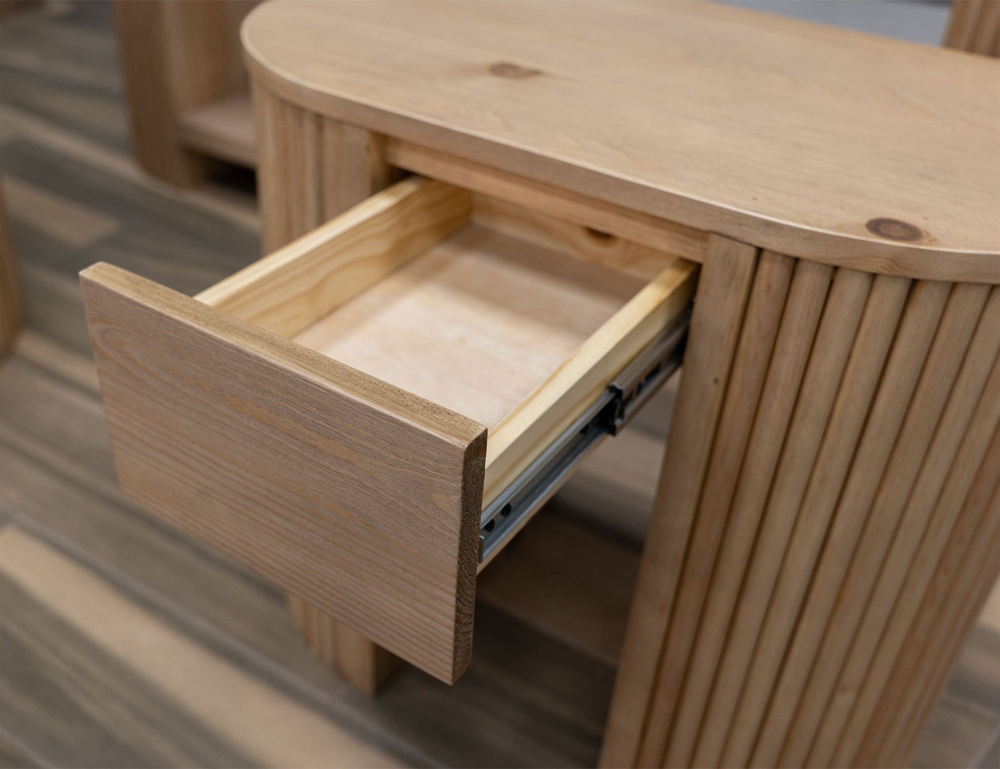 1 Drawer Chairside Table - Hazelnut