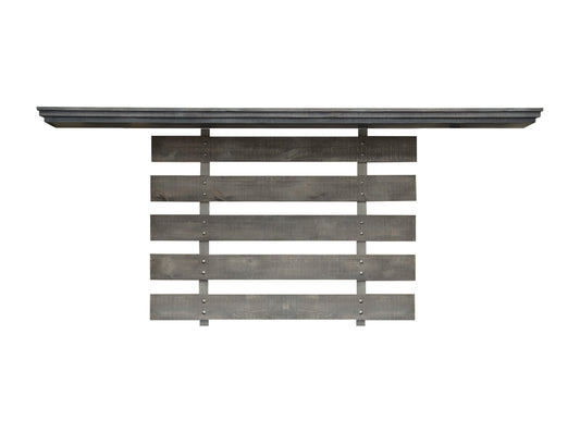 Bridge & Back Slats - Antiqued Ivory & Weathered Gray