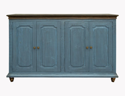 4 Doors Console - Dark Blue