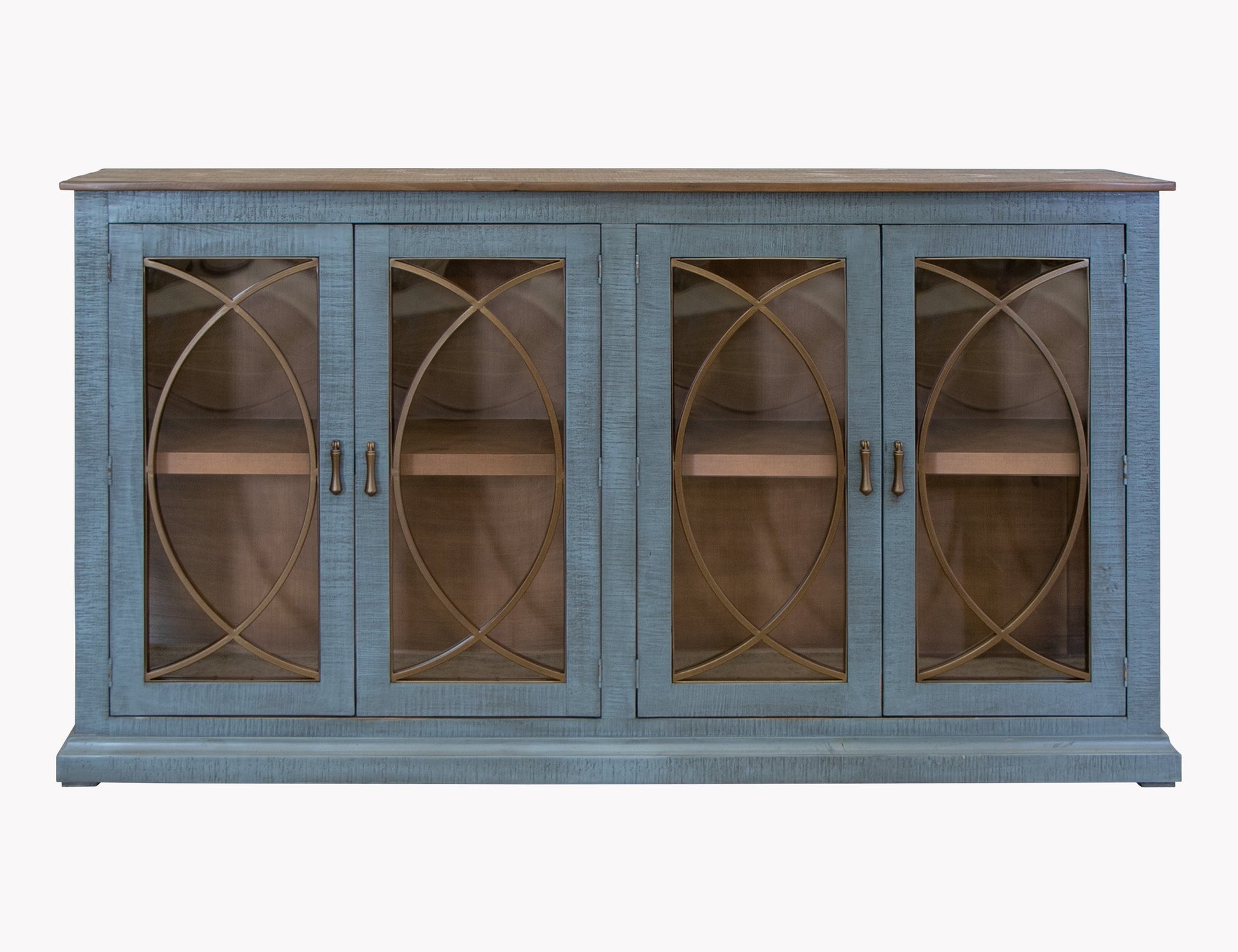 4 Door Console - Vintage Blue