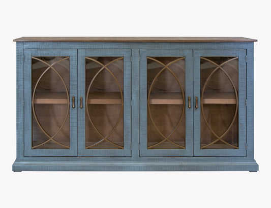 4 Door Console - Vintage Blue