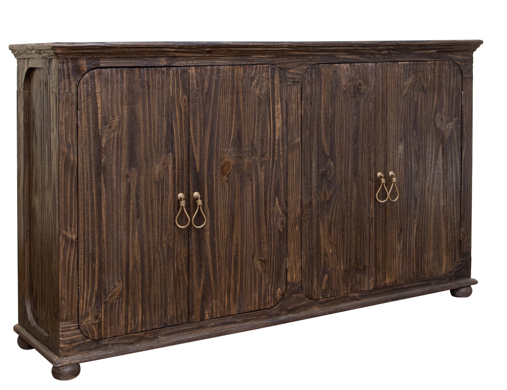 4 Doors Console - Brown