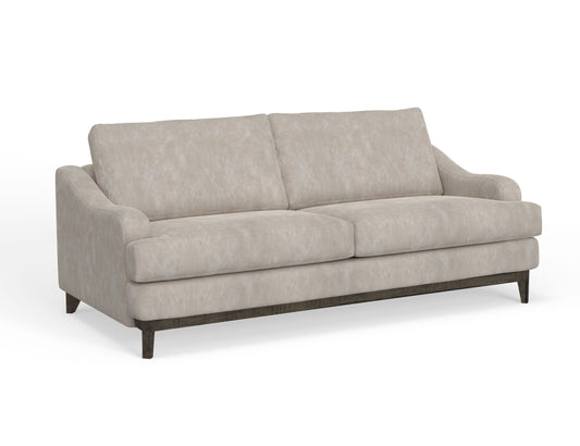 Wooden Frame & Base, Sofa - Ivory