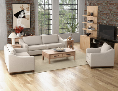 Wooden Frame & Base, Sofa - Agreeable Gray
