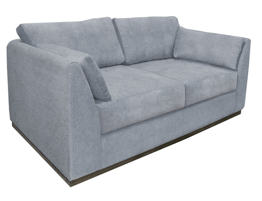 Wooden Frame & Base, Loveseat - Light Blue
