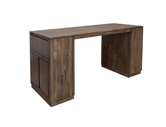 2 Drawer 4 Door Kitchen Island - Mezquite Brown