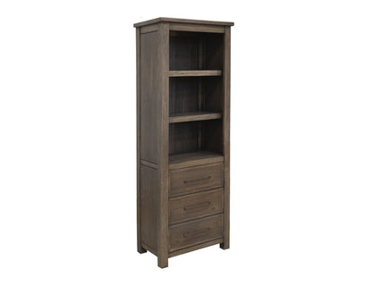 3 Drawer 3 Shelves Bookcase - Walnut Brown