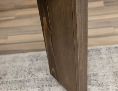 End Table Base - Walnut Brown