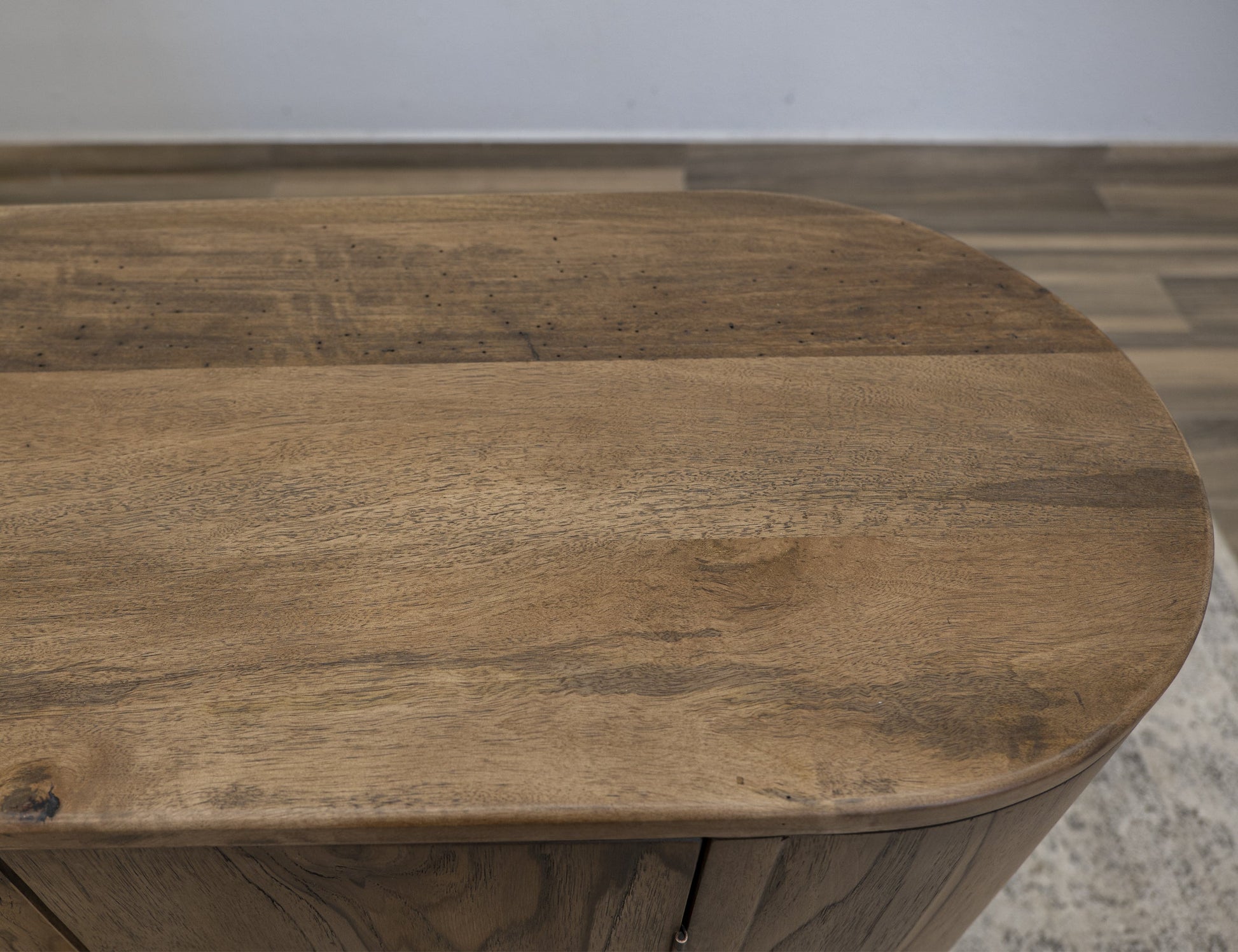 4 Doors Console - Almond And Barrel Brown