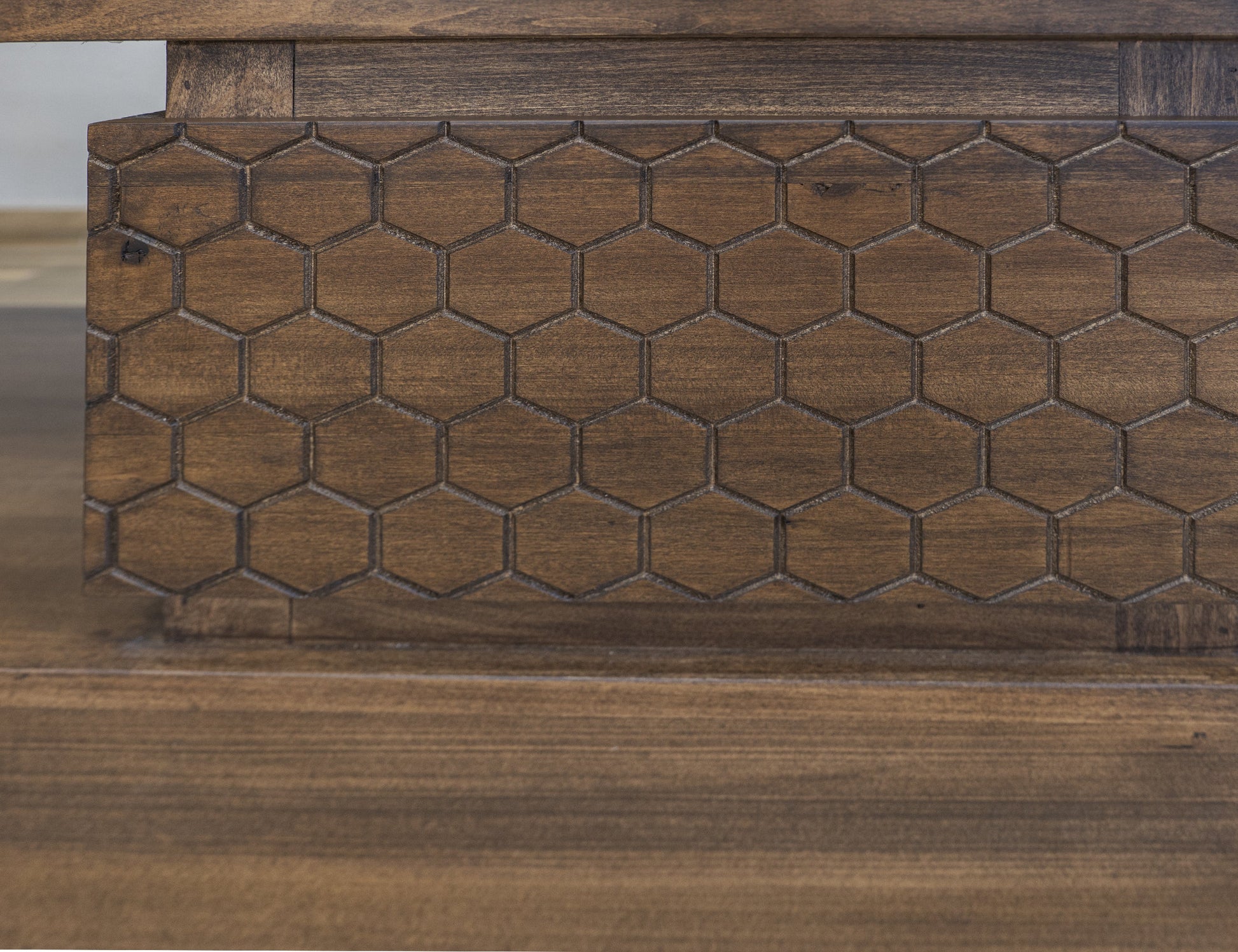 2 Drawers TV Stand - Barrel Brown