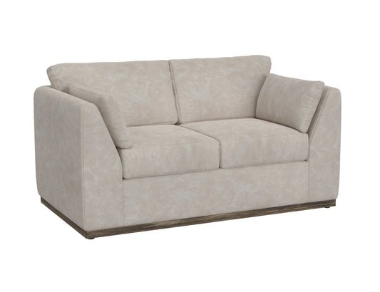 Wooden Frame & Base, Loveseat - Ivory
