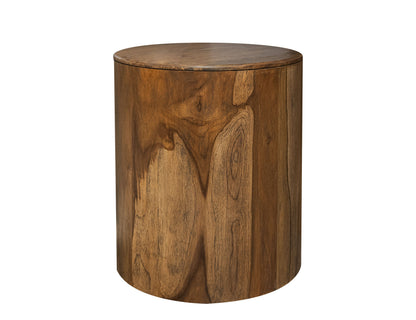 Chairside Table - Almond And Barrel Brown