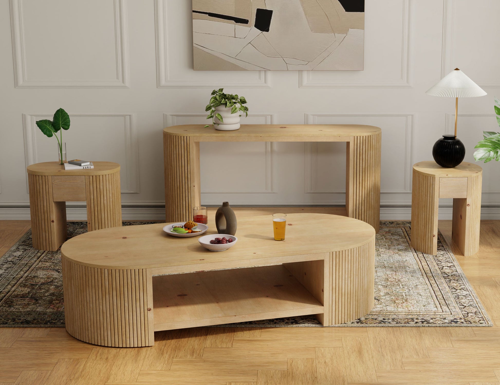 1 Drawer Chairside Table - Hazelnut