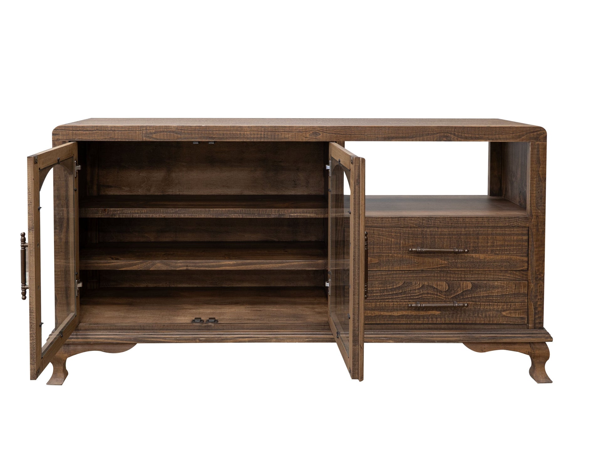 2 Door 2 Drawer Console - Caramel