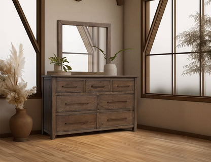 Mirror - Walnut Brown