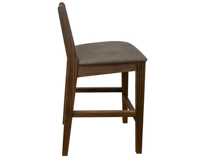 Upholstered Seat 30" Barstool - Walnut Brown