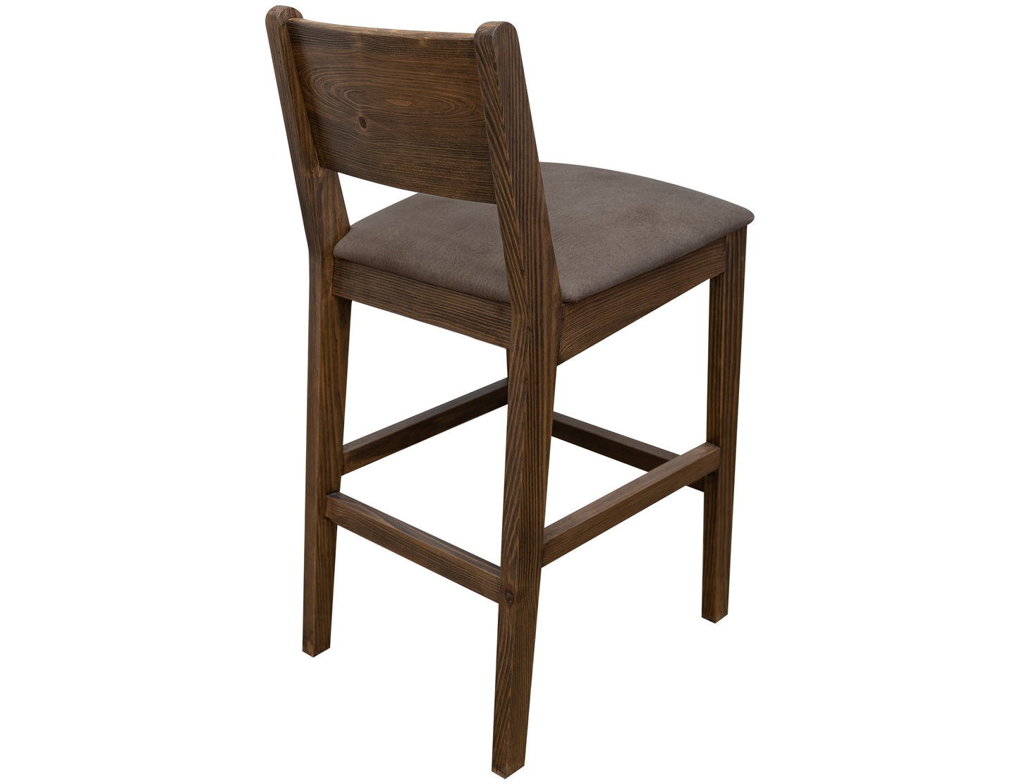 Upholstered Seat 30" Barstool - Walnut Brown