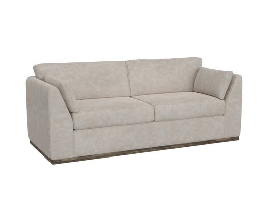 Wooden Frame & Base, Sofa - Ivory