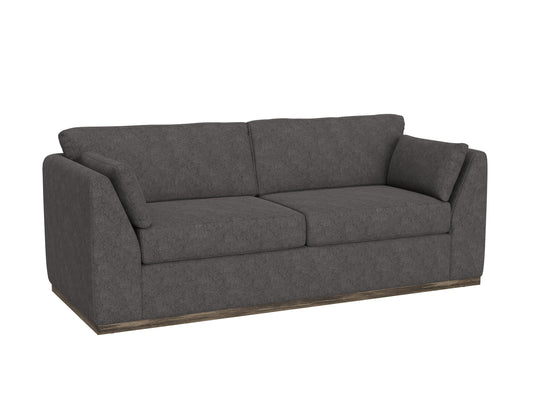 Wooden Frame & Base, Sofa - Iron Gray