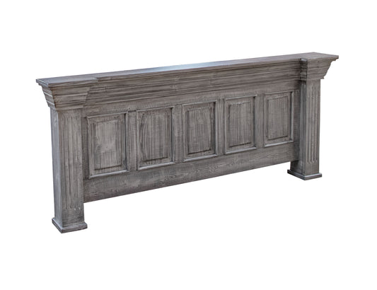 5/0 Footboard - Distressed Gray