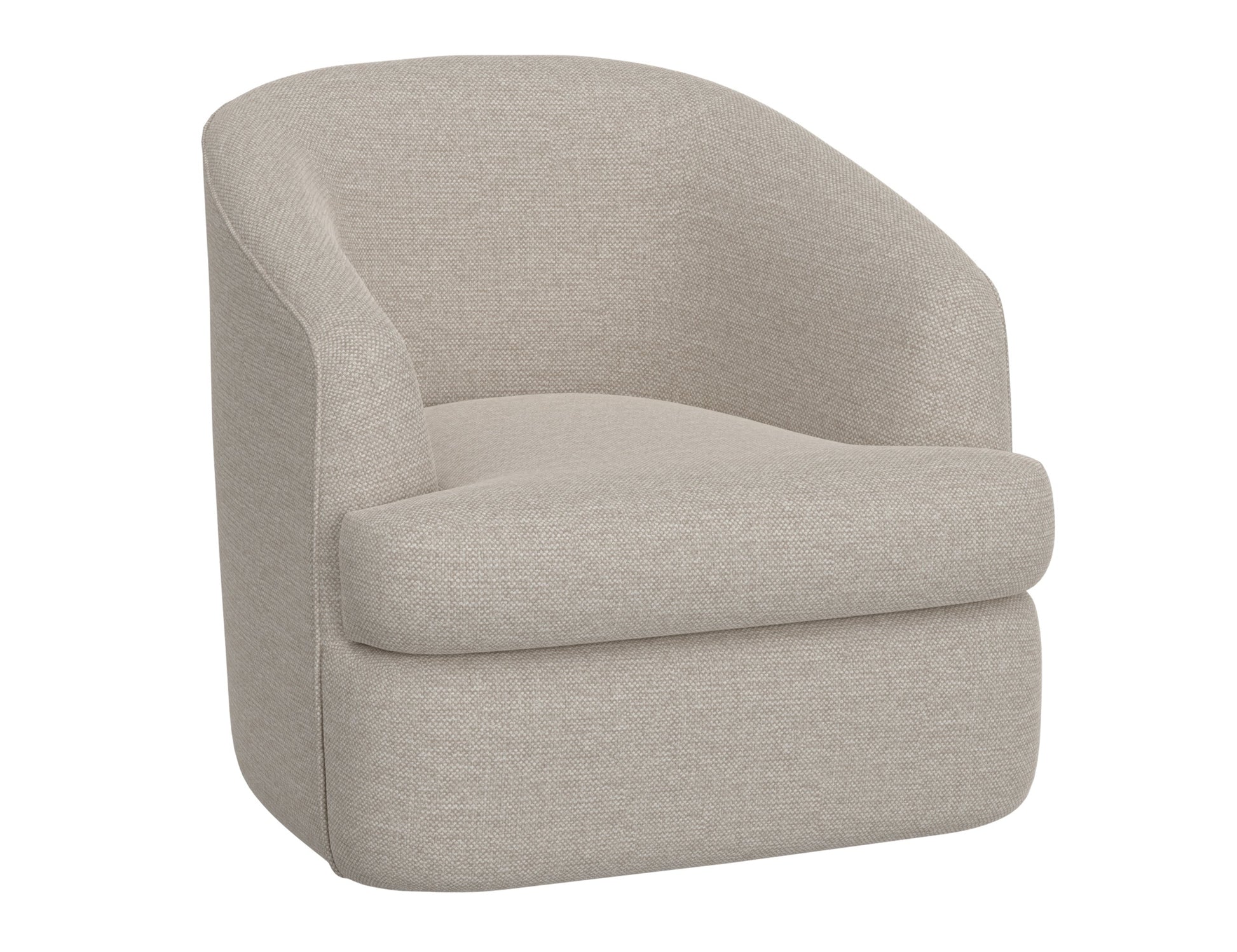 Wooden Frame & Metal Base, 360 Degree Swivel Accent Chair - Agreeable Gray