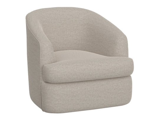 Wooden Frame & Metal Base, 360 Degree Swivel Accent Chair - Agreeable Gray