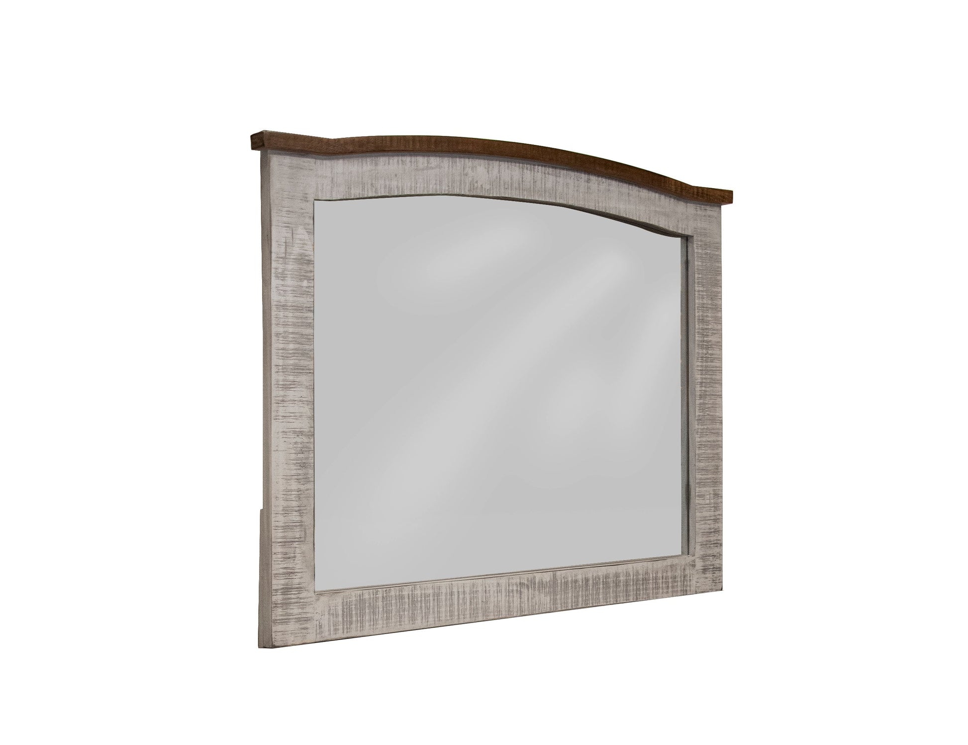 Mirror - Light Gray & Brown