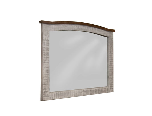 Mirror - Light Gray & Brown