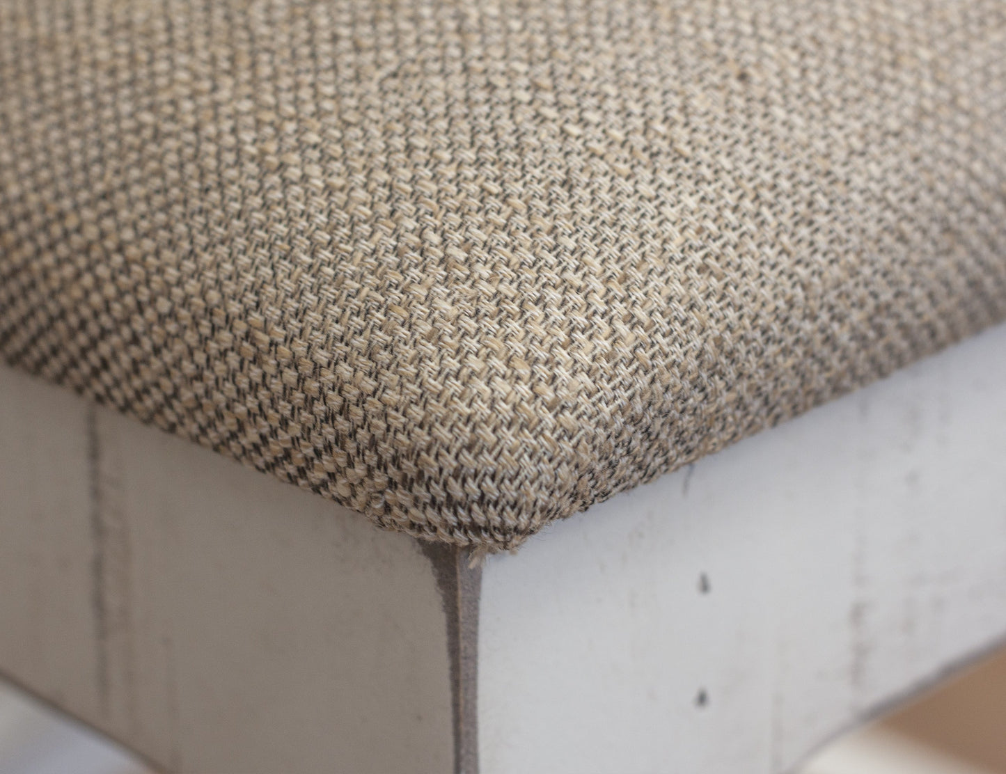 Upholstered Seat 24" Barstool - Antiqued Ivory
