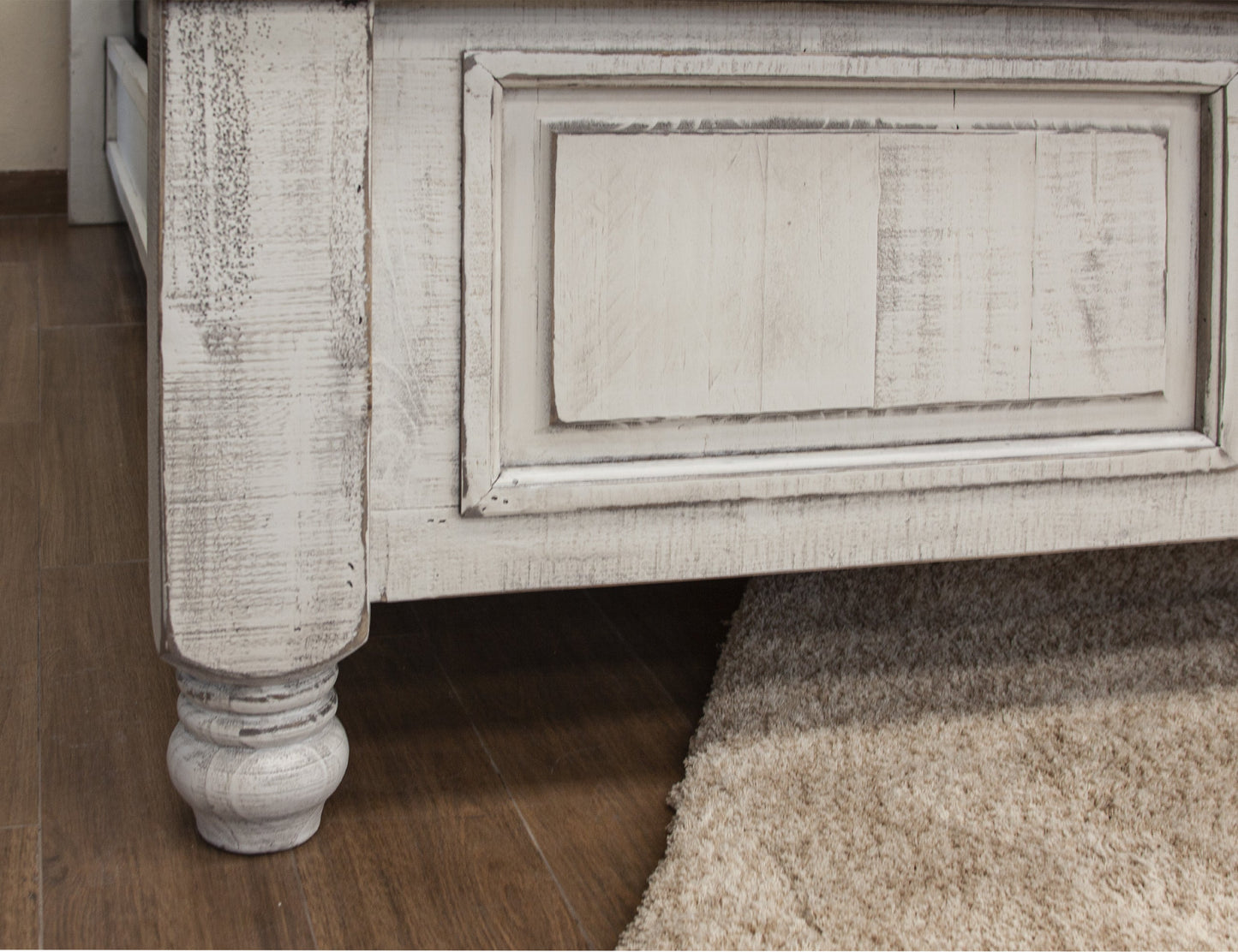 6/6 Low Profile Platform - Antiqued Ivory & Weathered Gray