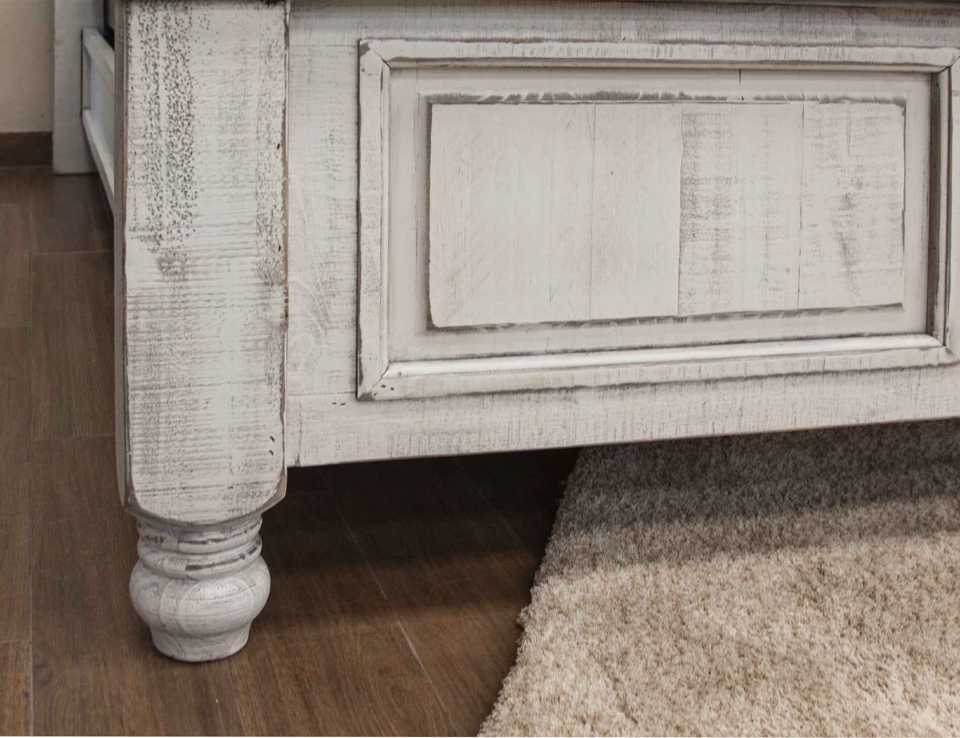 6/6 Low Profile Platform - Antiqued Ivory & Weathered Gray