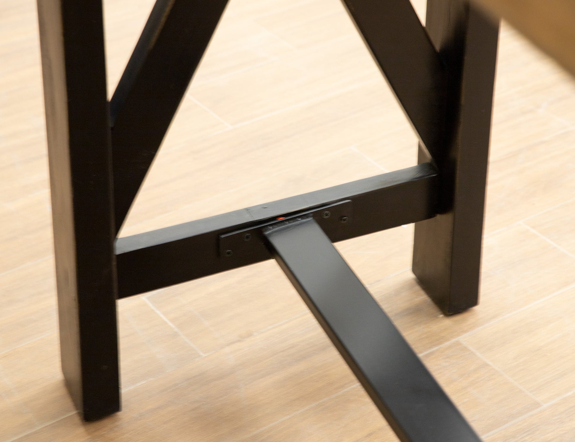Counter Height Sofa Table - Two Tone Gray & Brown